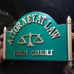 Attorney at Law Plate