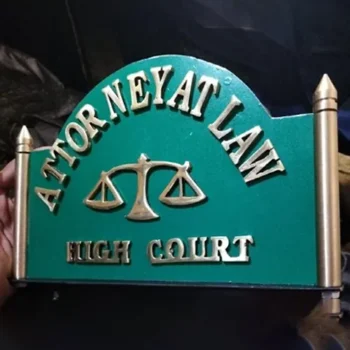 Attorney at Law Plate